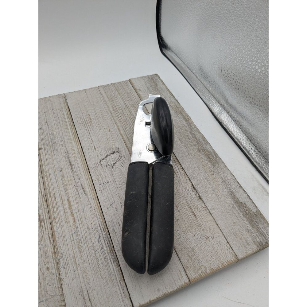OXO Can Opener And Jar Opener Black Handle Stainless Steel 8 1/2"